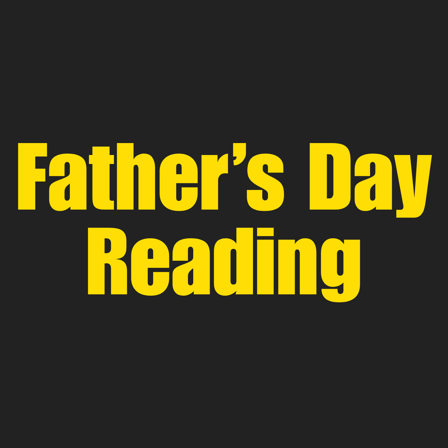 Father's Day Reading
