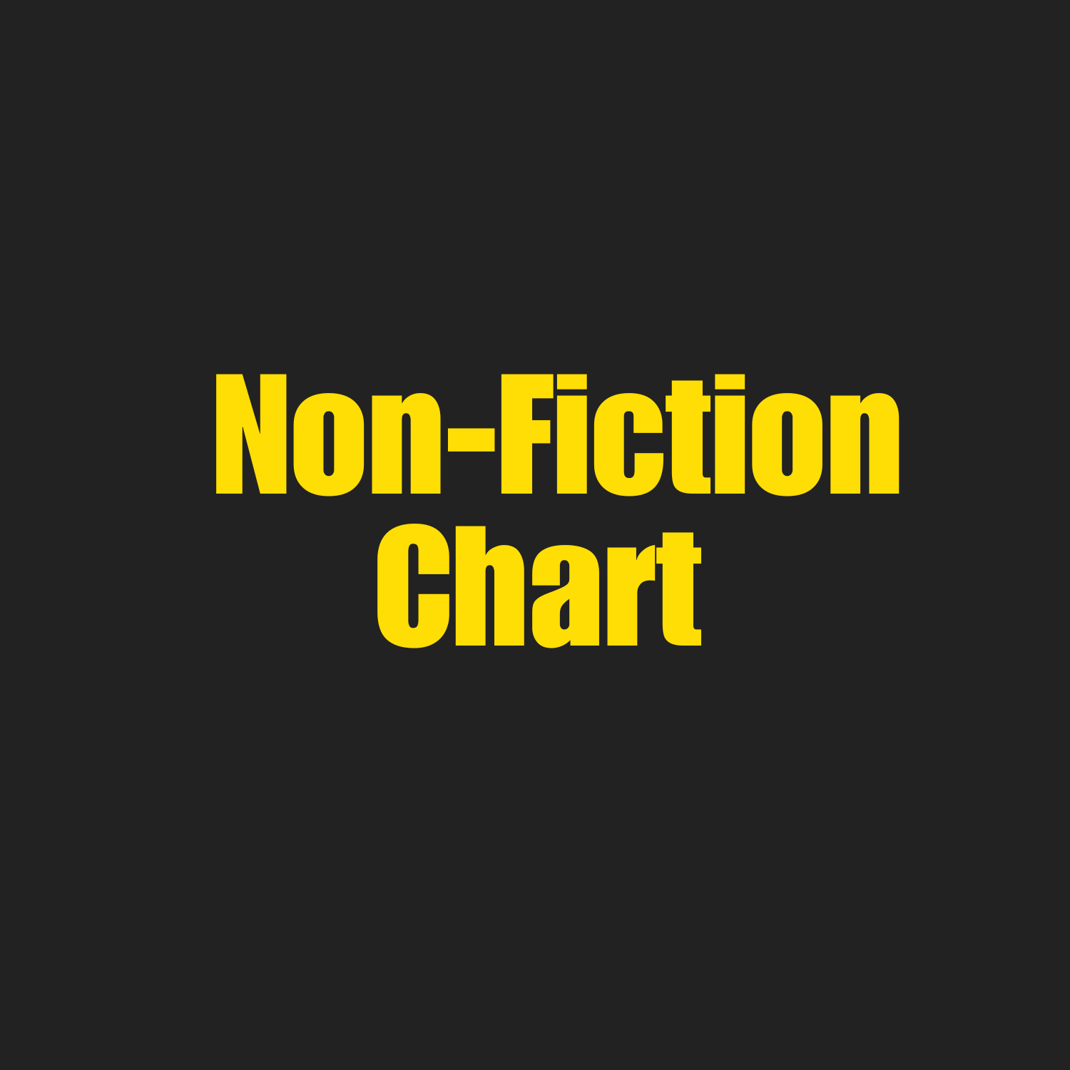 Bestseller Non-Fiction Chart
