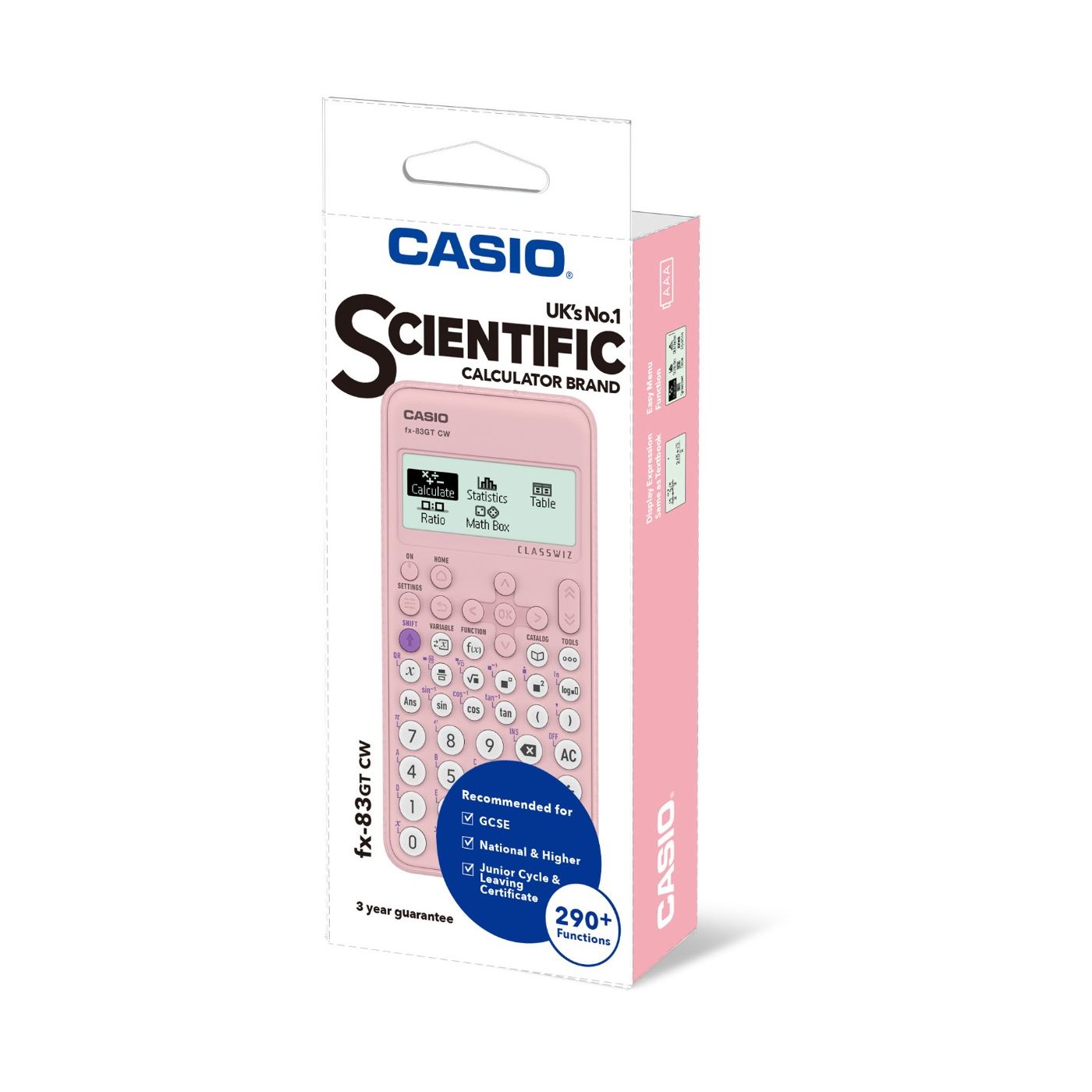Casio Scientific Calculator fx-83GT CW Pink