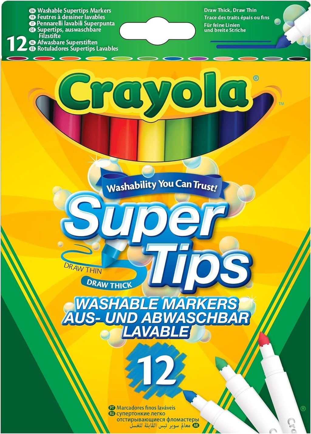 Crayola SuperTips 12 Pack of Washable Markers
