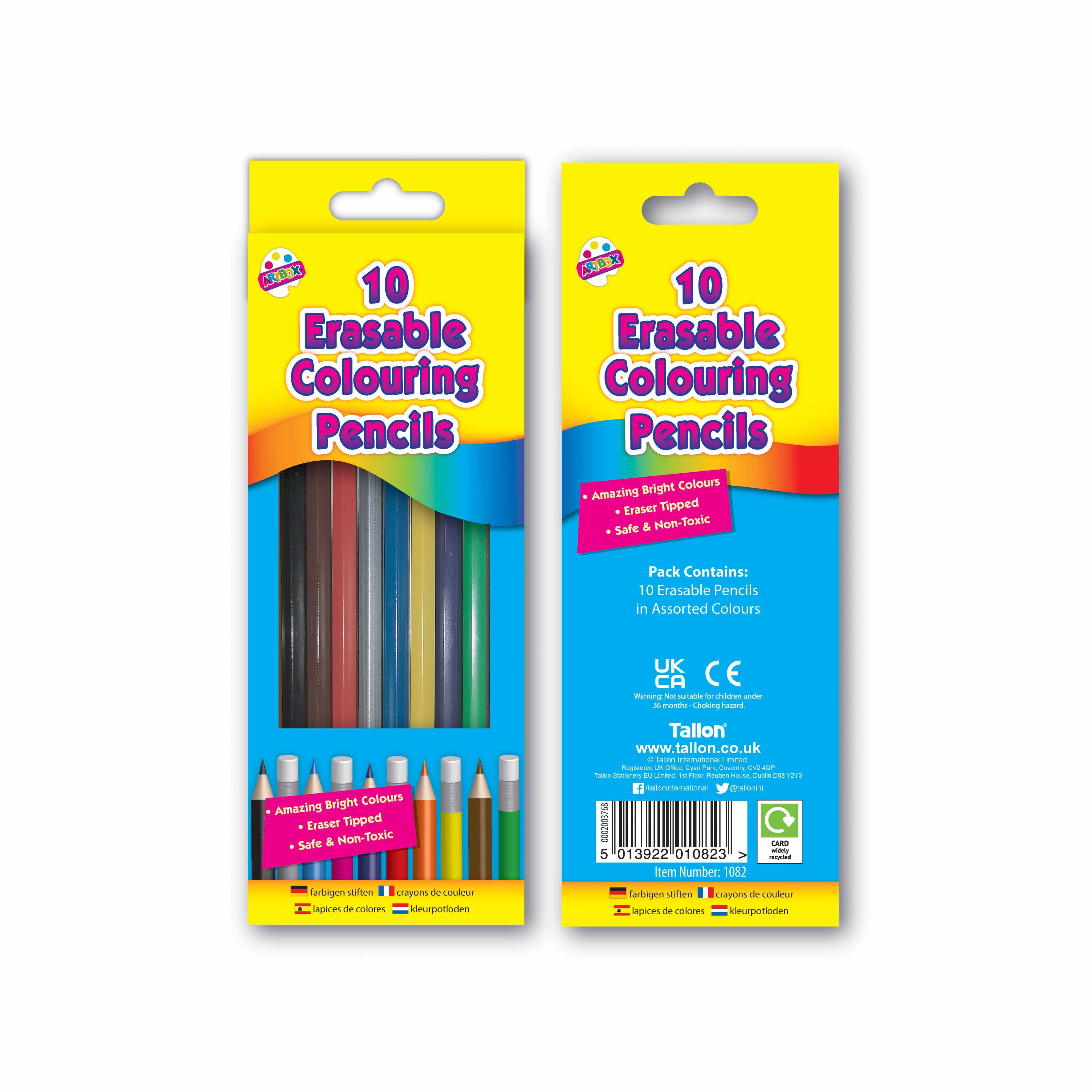 Erasable Colouring Pencils 10 Pack