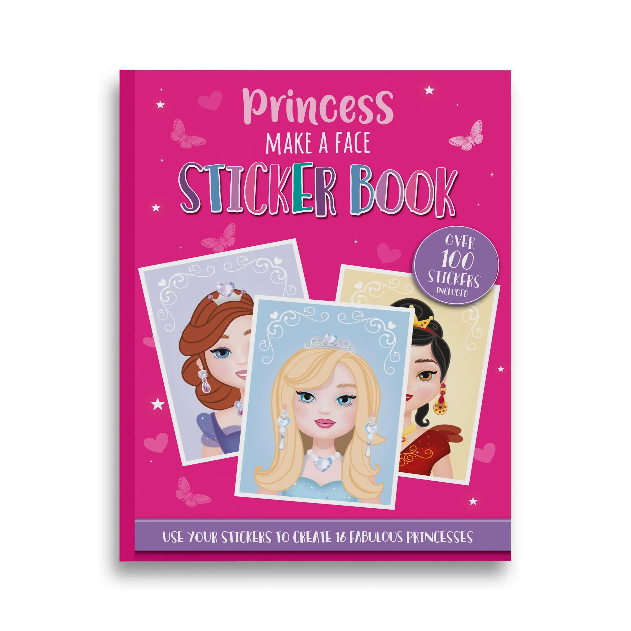 Princess Make A Face Book Sticker Book