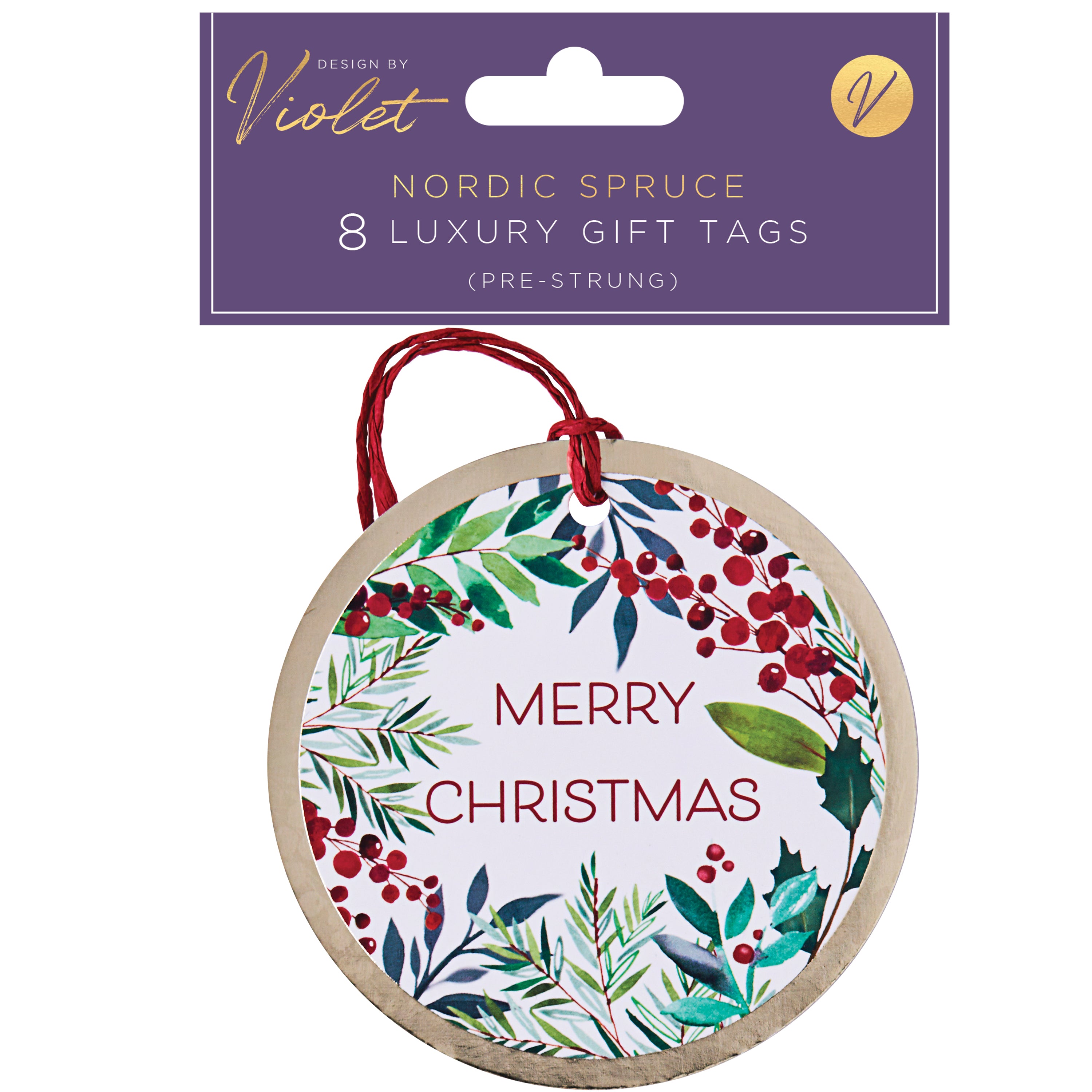 Luxury Gift Tags (8pk) Festive Foliage