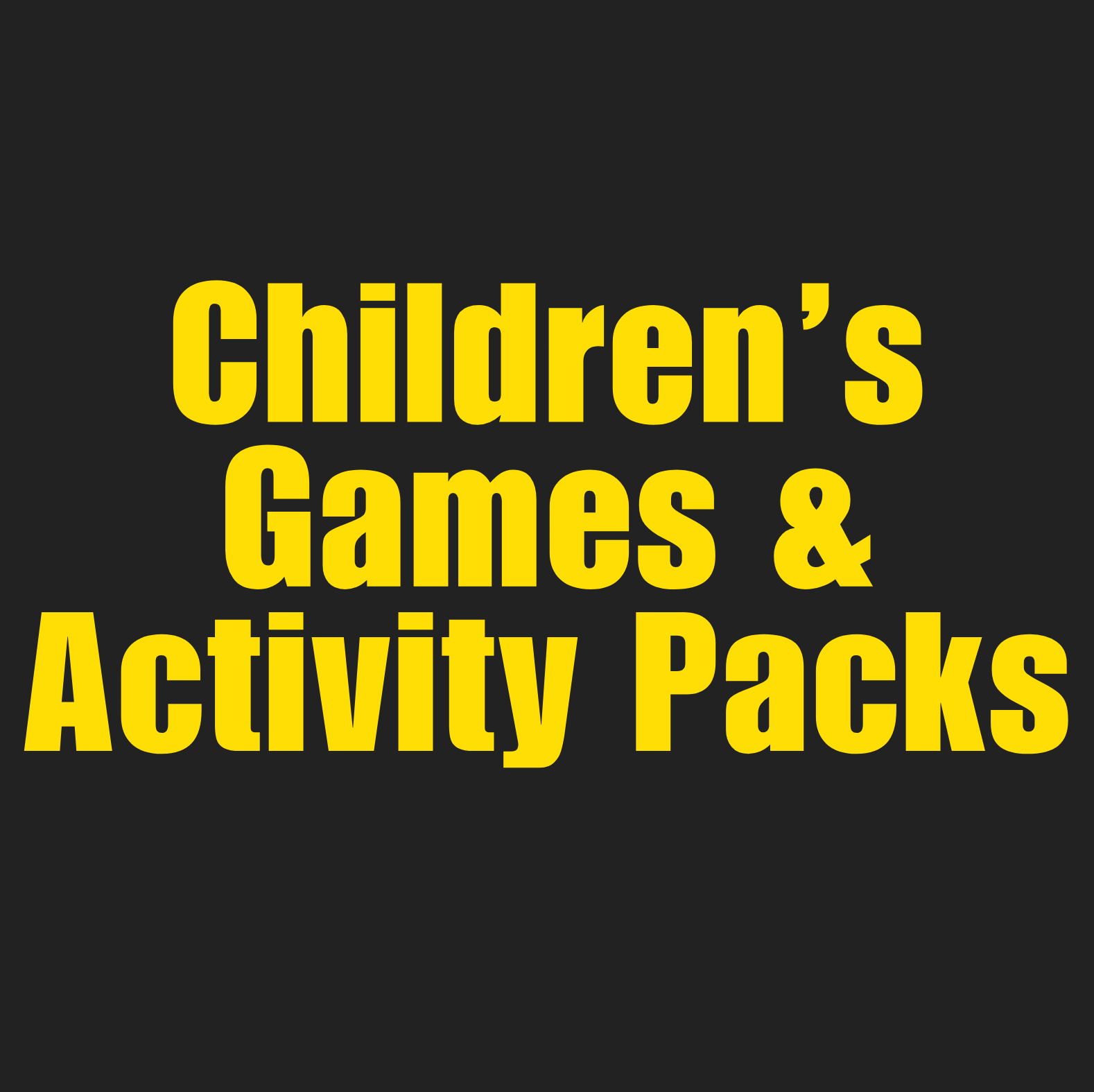 Children's Games & Activity Packs Bookstation