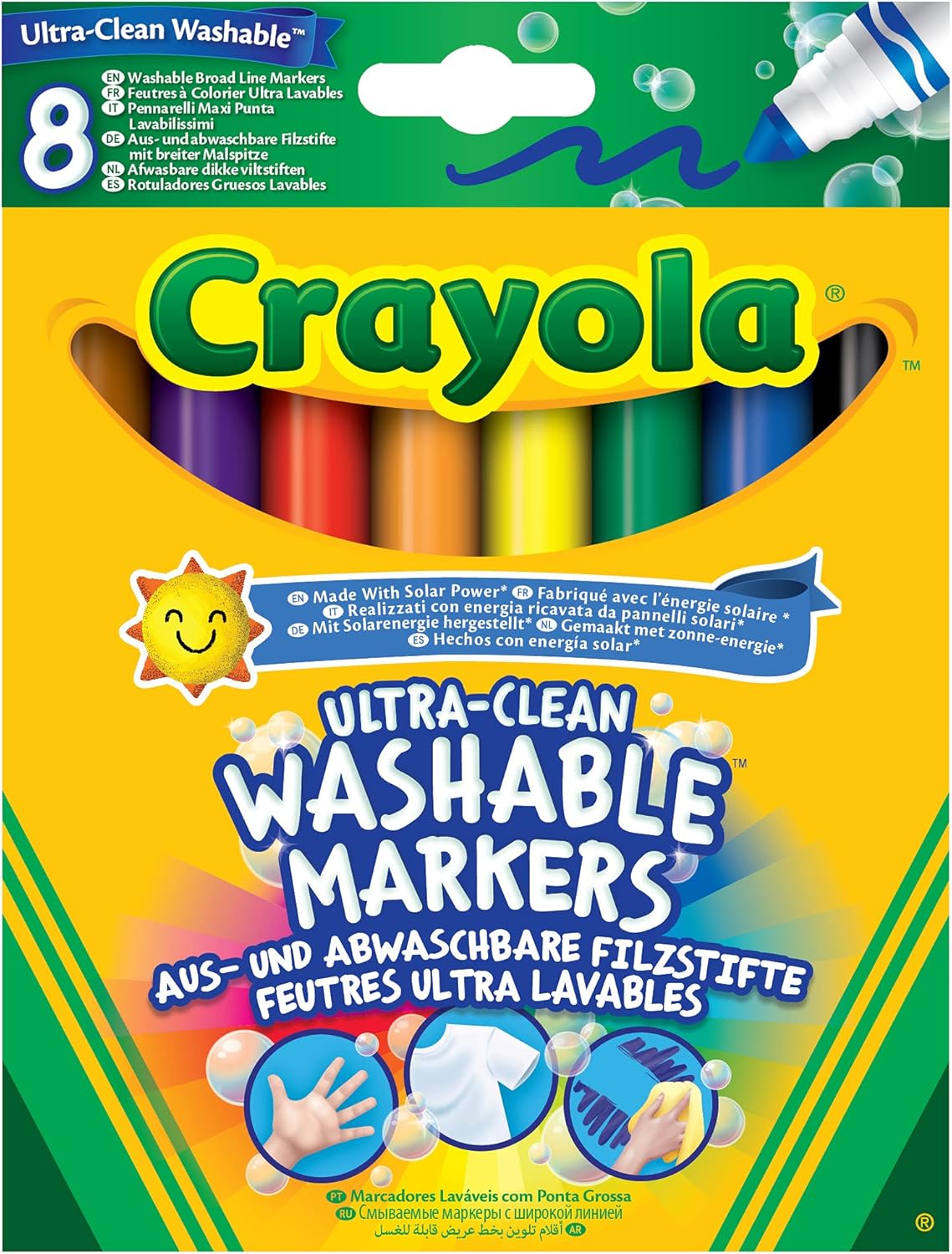 Crayola Washable Broad Markers 8's