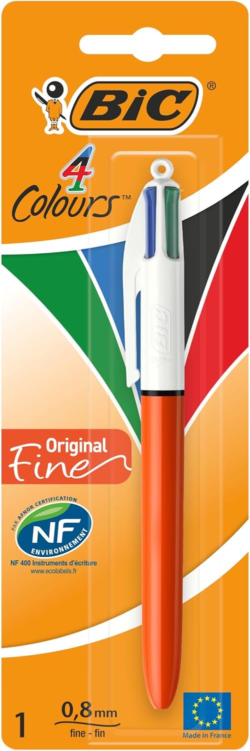 Bic 4 Colour Ballpoint Pen Fine Tip