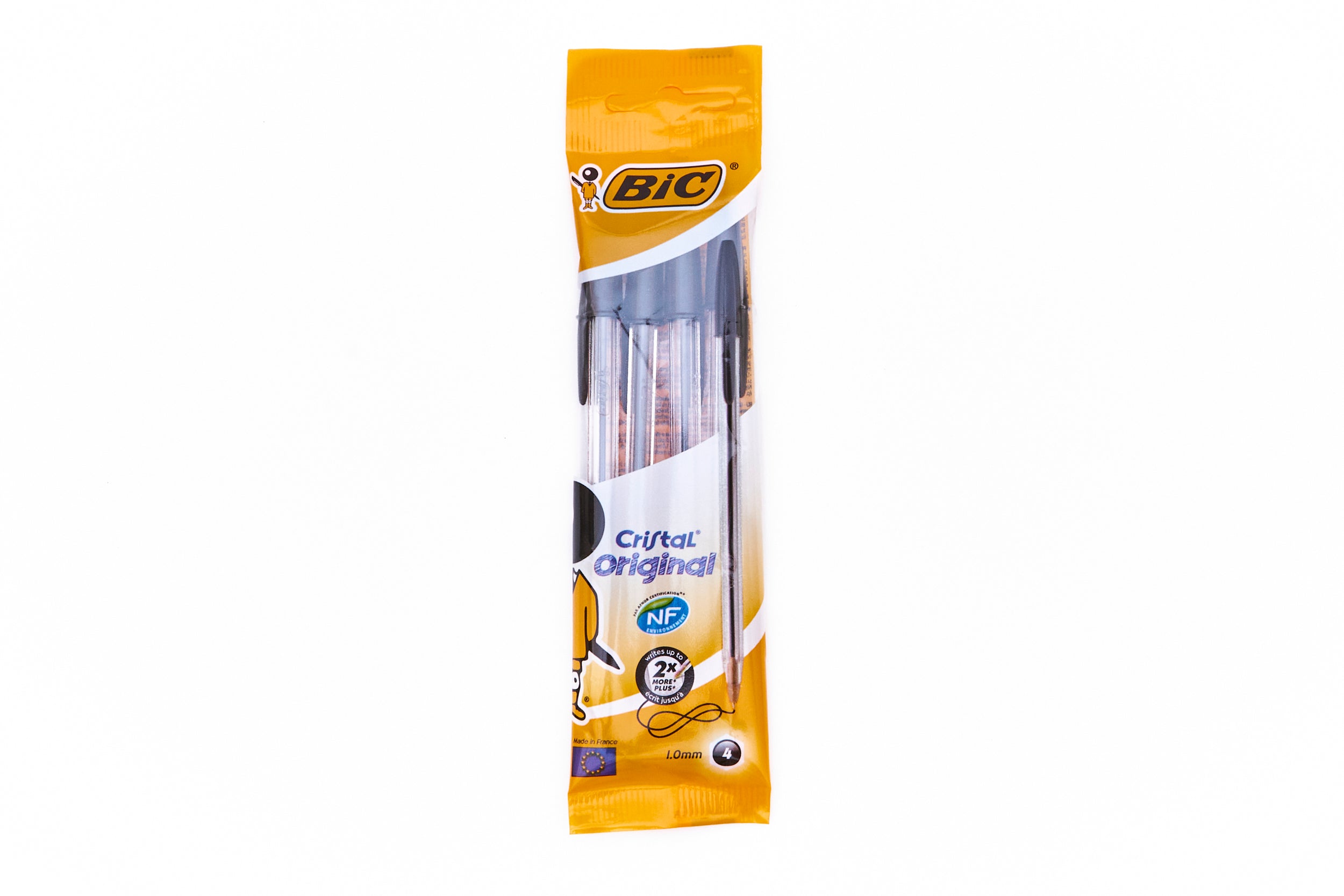 Bic Cristal Ballpen 4 Pack Black