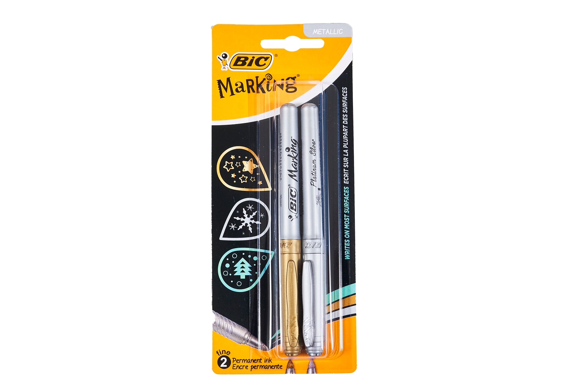 Bic Metalic Gold &amp; Silver Fine Markers