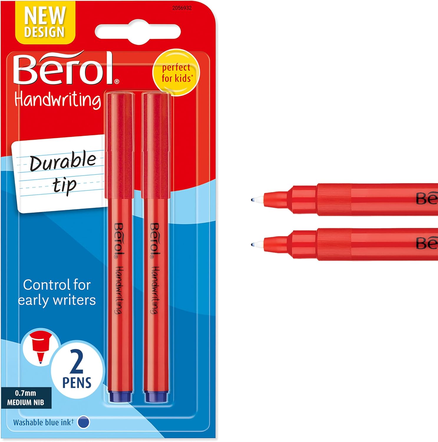 Berol Handwriting Pens 2 Pack - Blue Ink