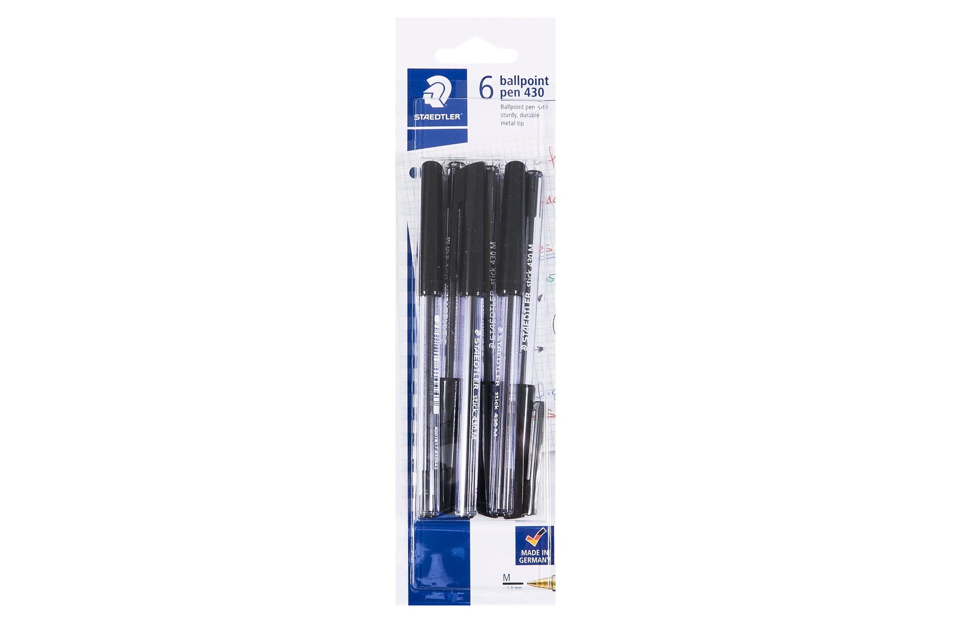 Staedtler Ball Point Pens 6 Pack Black