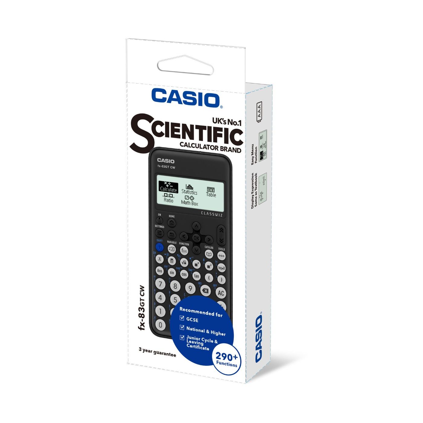 Casio Scientific Calculator fx-83GT CW Black
