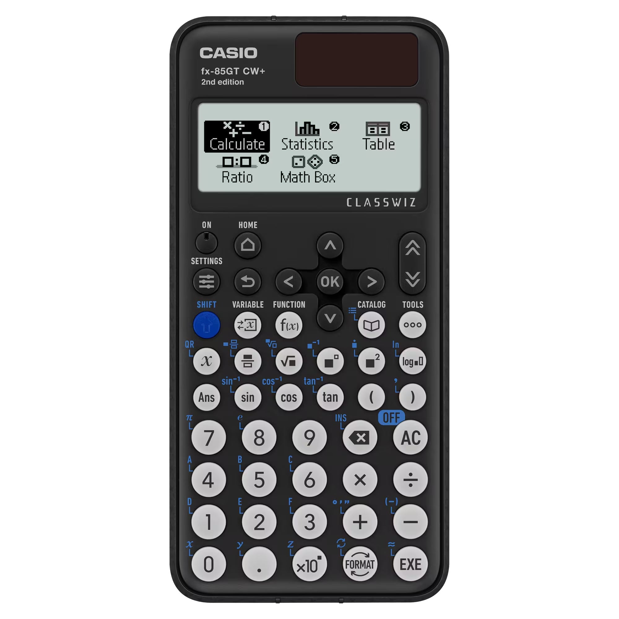 Casio Dual Power Scientific Calculator fx-85GT CW+ Black