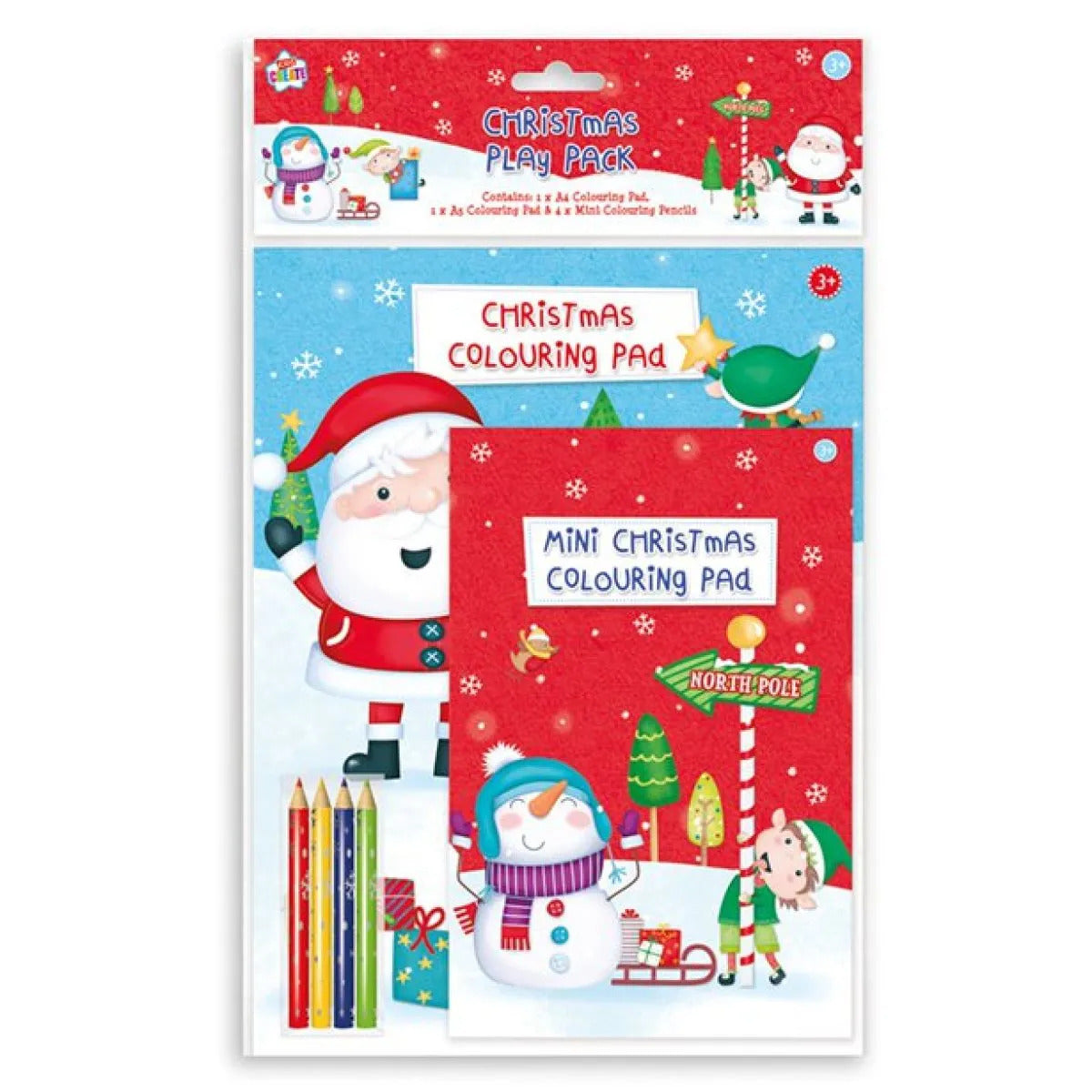 Xmas Play Pack & Pencils(12)