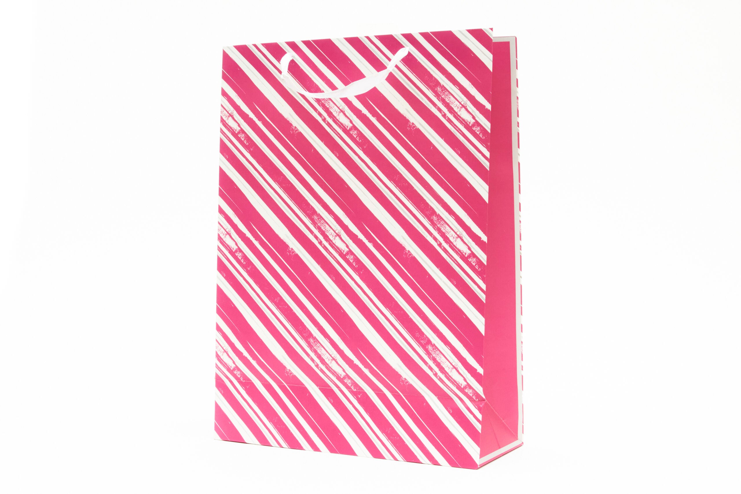 G/BAG XL PINK & SIL STRIPE [6]