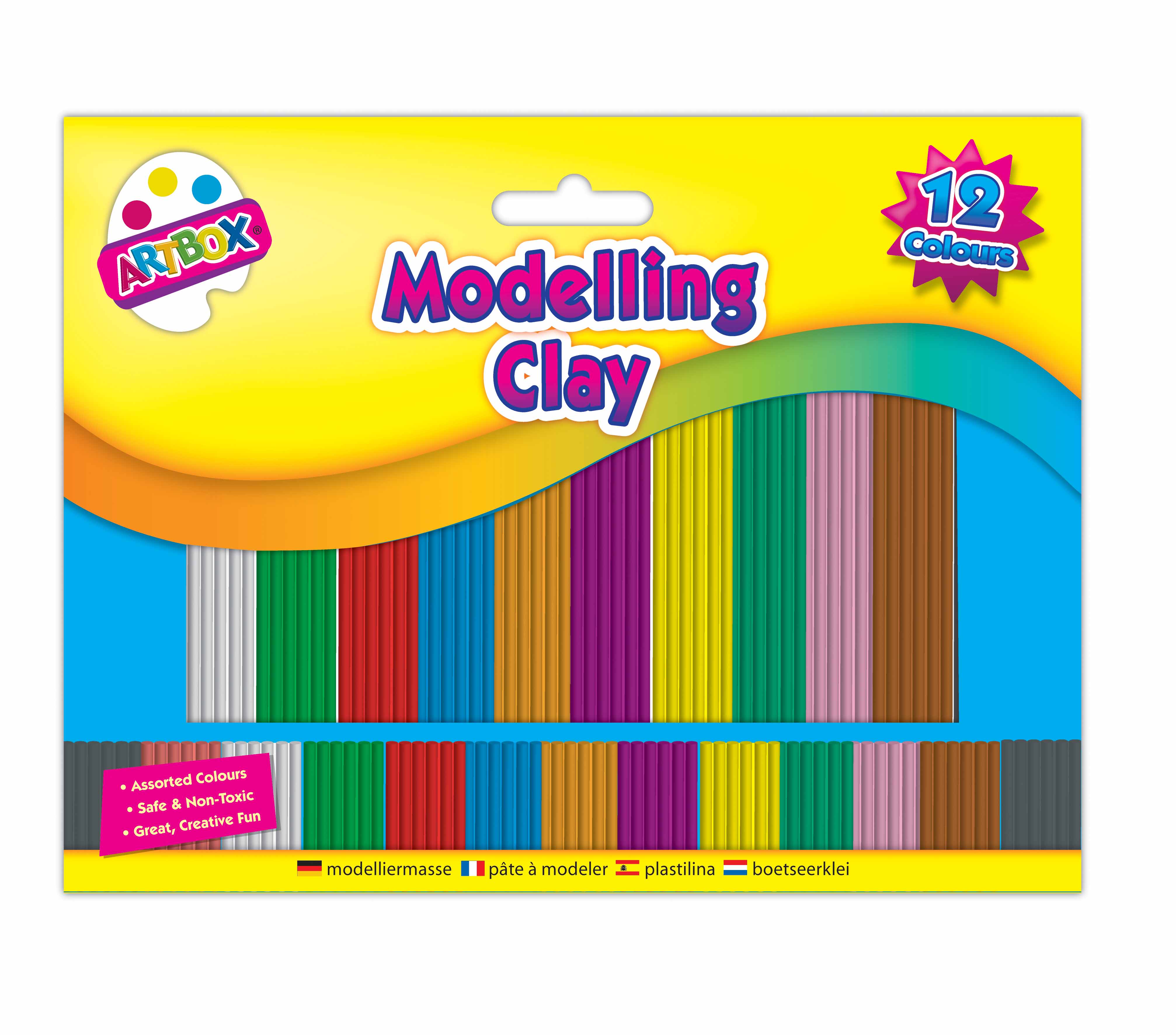 Medium Modelling Clay (12 Colours)
