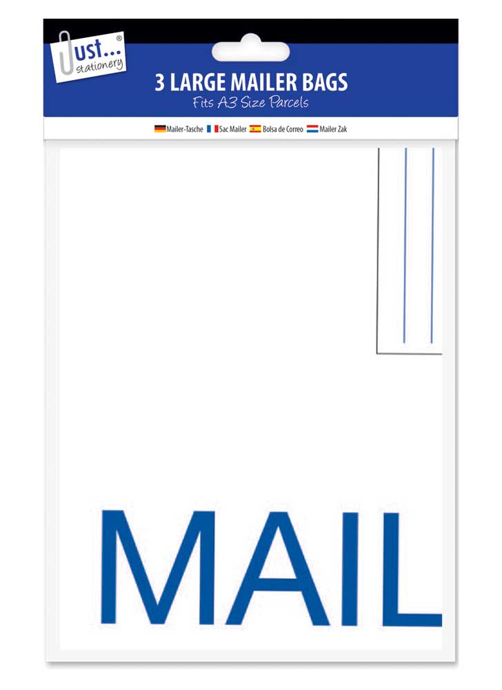 MAILER BAGS LGE 3PK 320 X 440MM