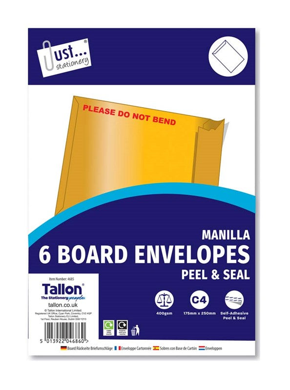 ENVELOPES 6 BOARD  175 X 250MM