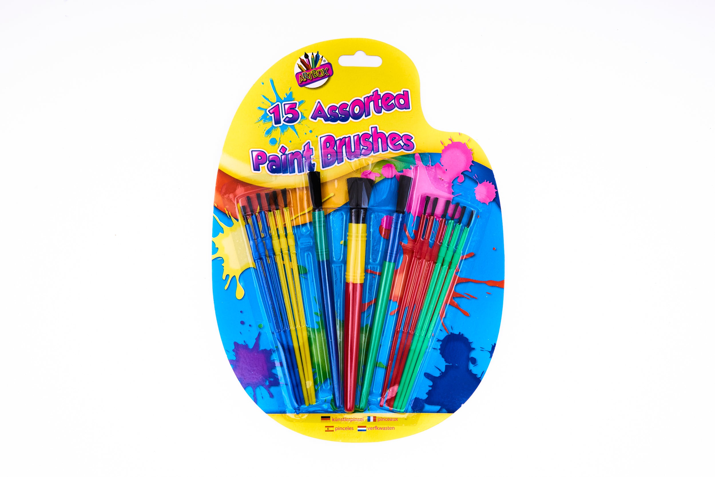 15 Assorted Paint Brushes
