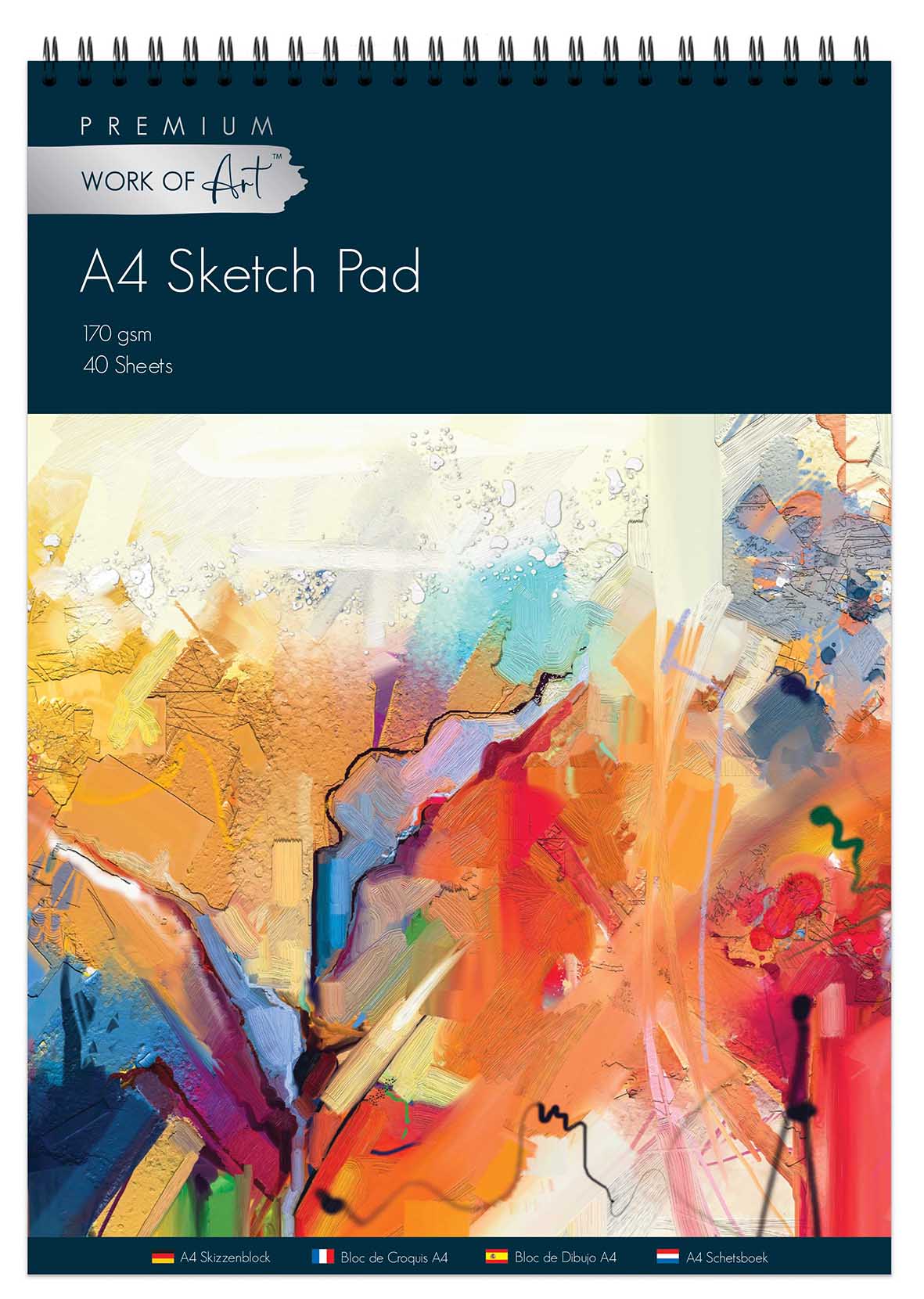 A4 Artists Easynote Sketch Pad 40 Sheets