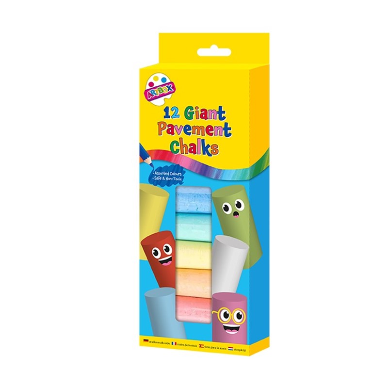 Giant Pavement Chalks 12 Pack