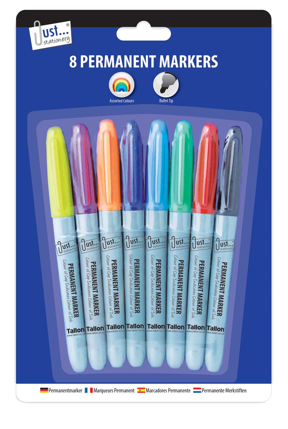 Just Stationery Coloured Permanent Markers