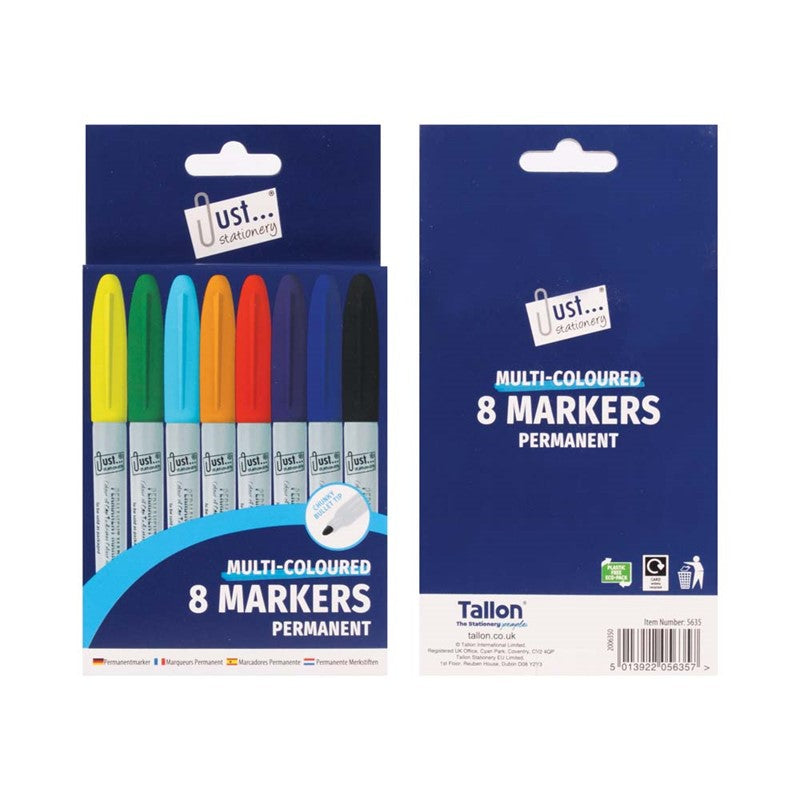 Just Stationery Coloured Permanent Markers