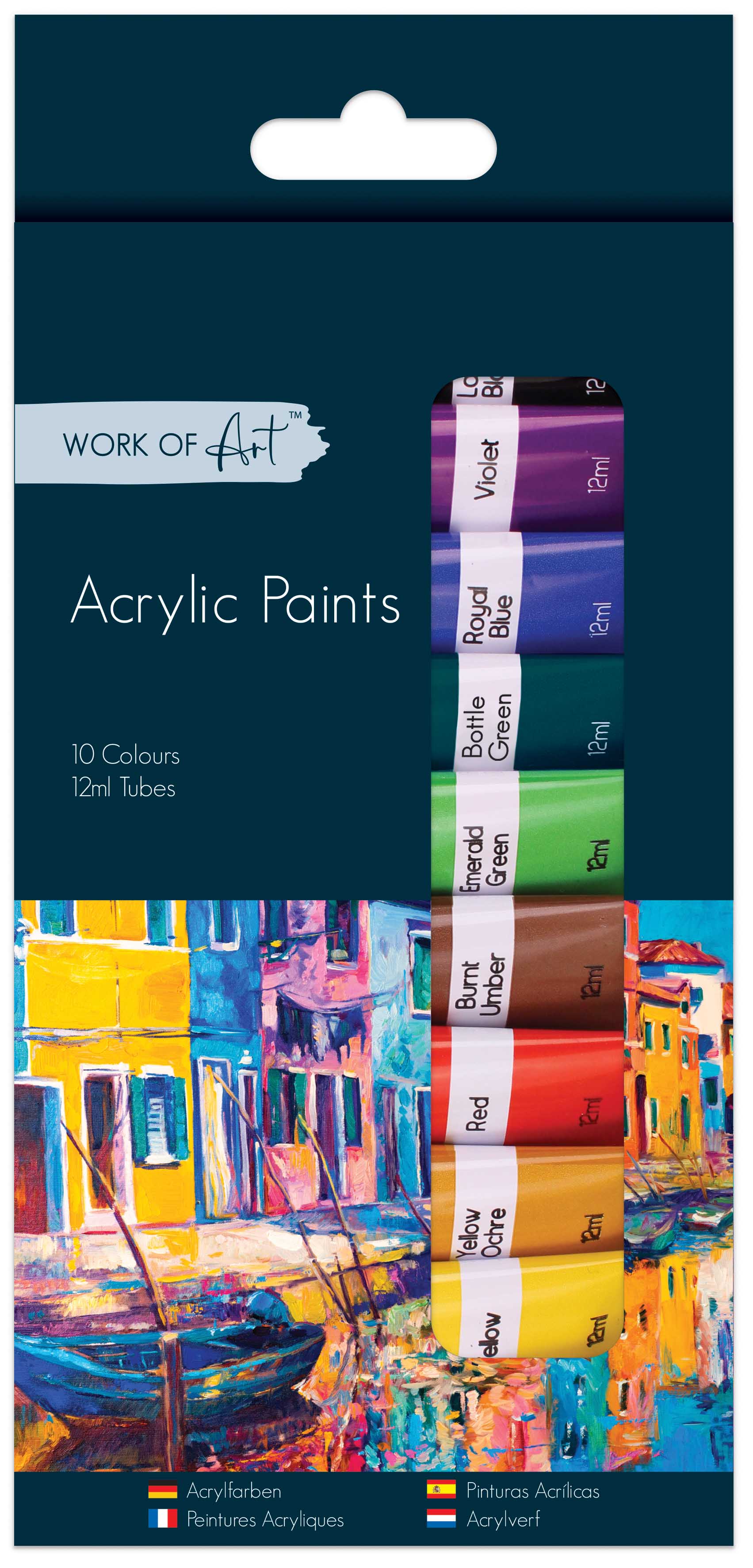 Paints Acrylic 10 X 12 Ml Tubes