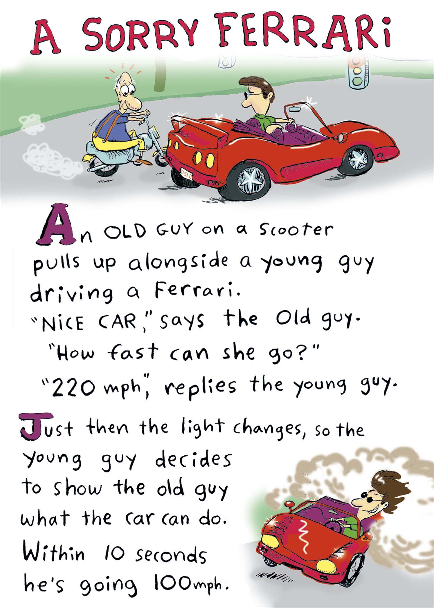 Birthday Humour - Ferrari