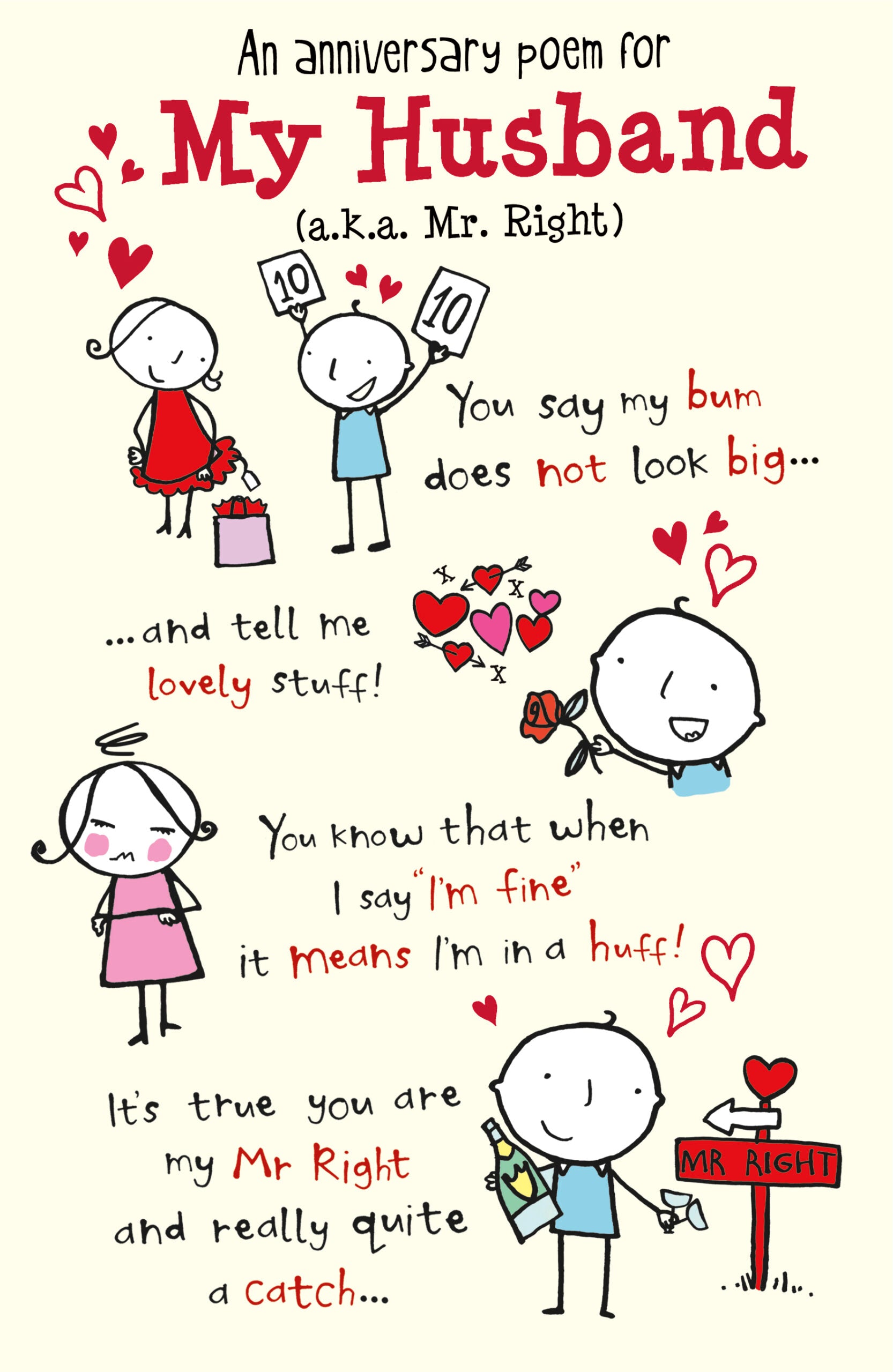 Husband Wedding Anniversary - Mr Right