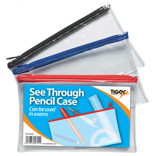 Small Flat Exam Pencil Case