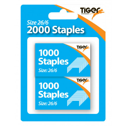 Tiger Stationery 2000 26/6 Staples