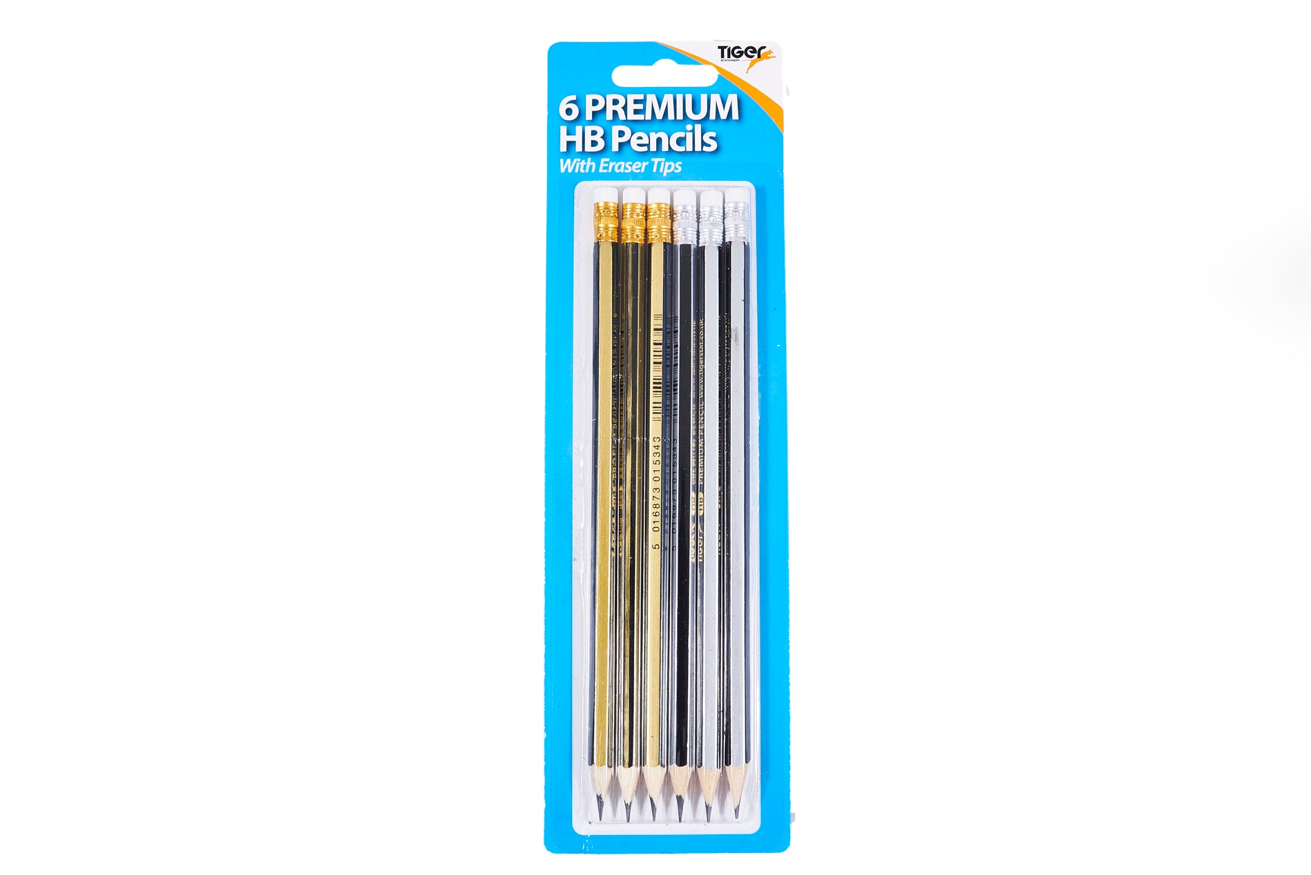 Tiger Stationery HB Pencils With Eraser