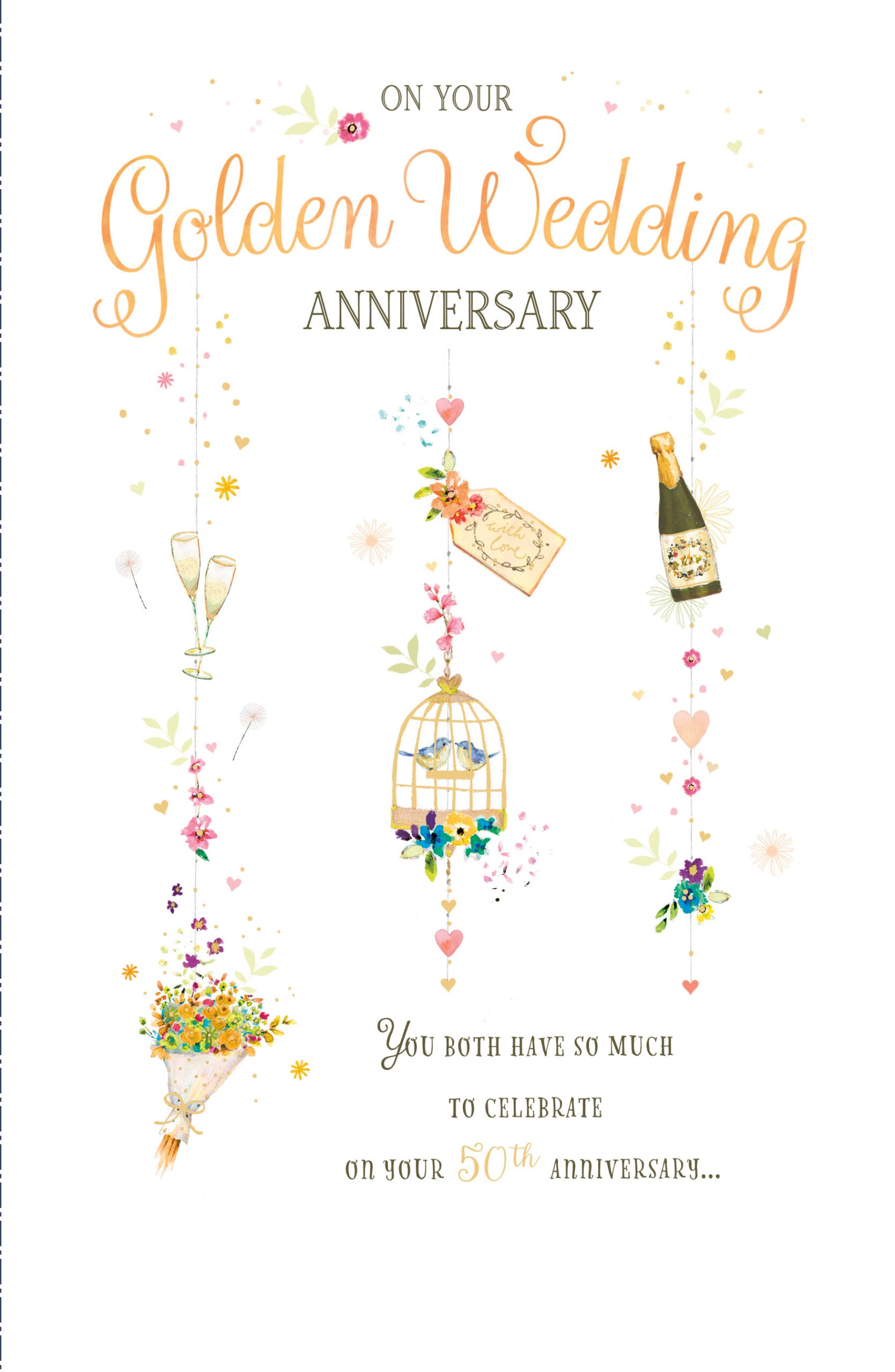 50th Wedding Anniversary - Golden