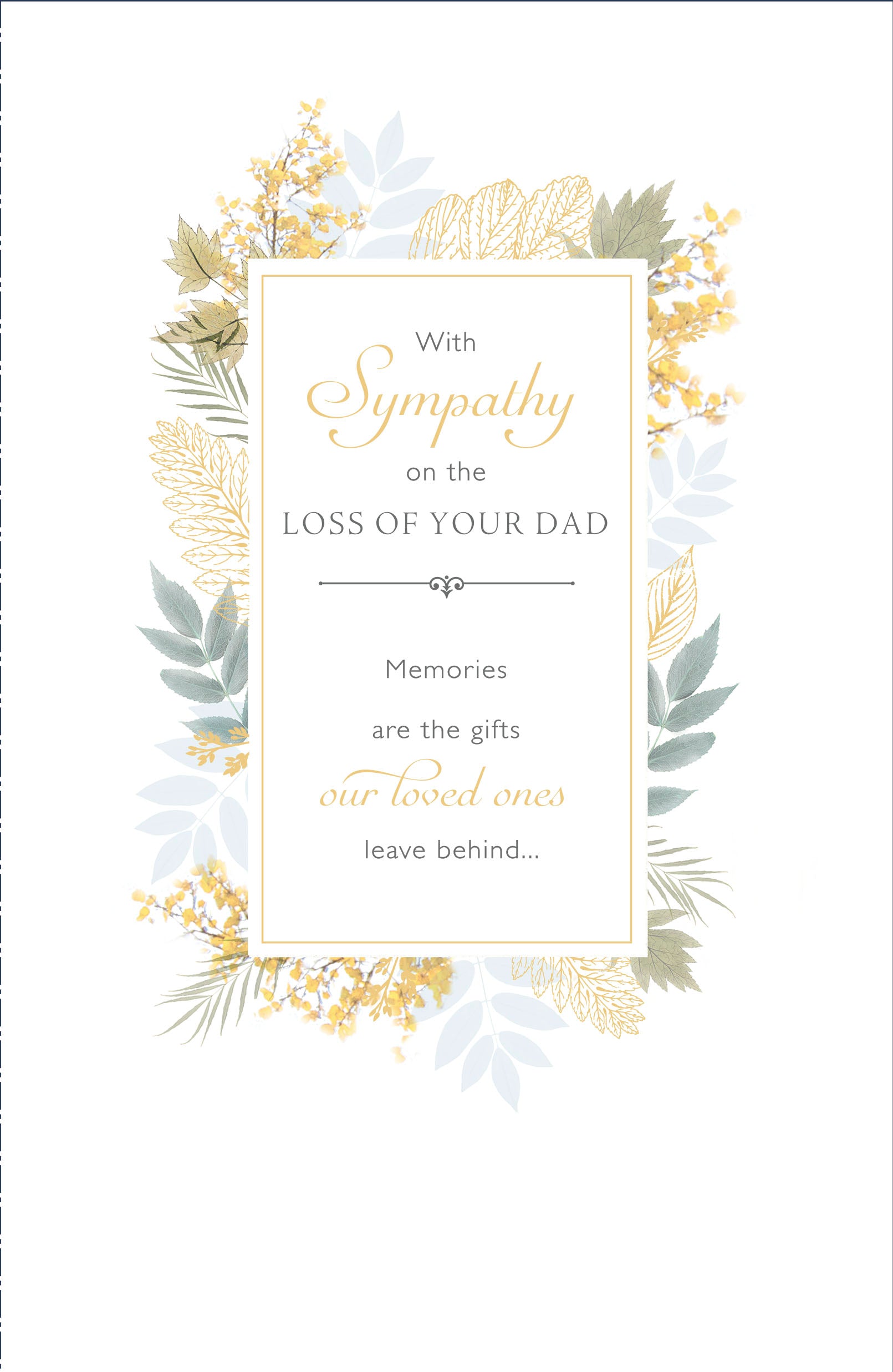 Sympathy Loss Of Dad - Royal Horticultural Society