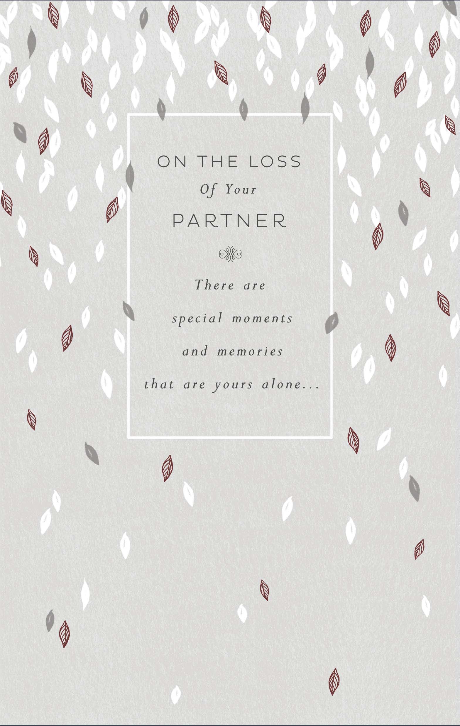 Sympathy Loss Of Partner