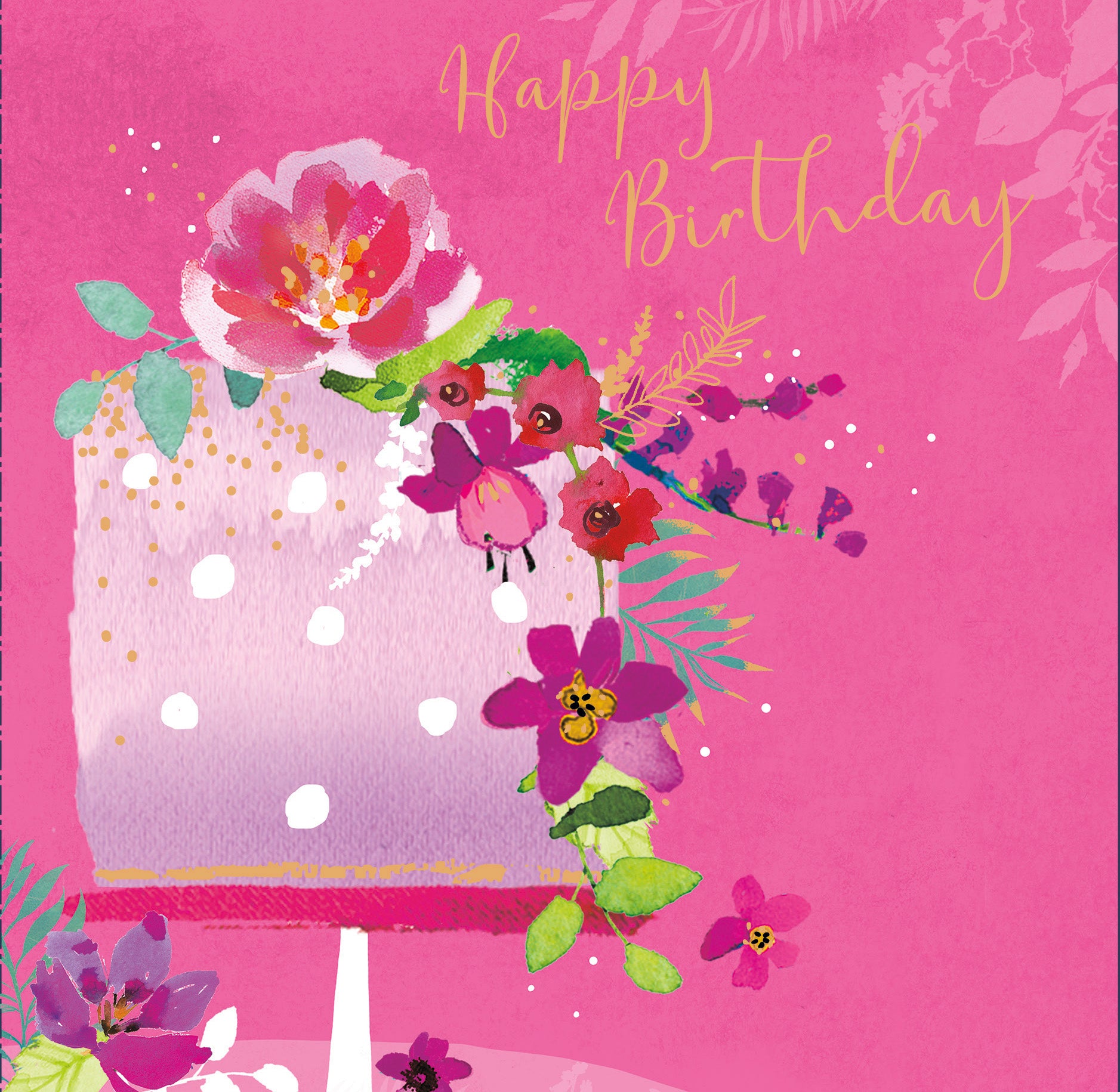 Happy Birthday - Floral
