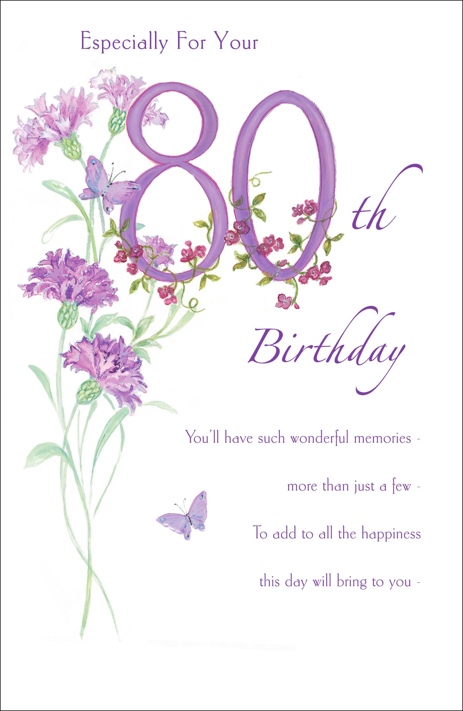 80th Birthday - Flowers