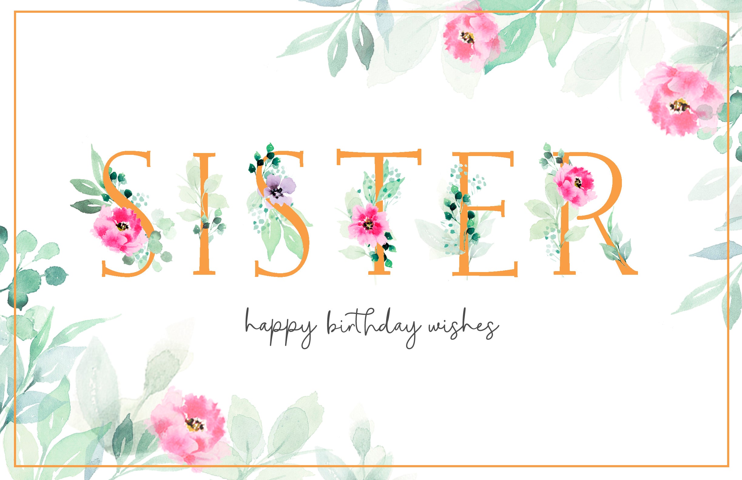 Sister Birthday - Simply Traditional