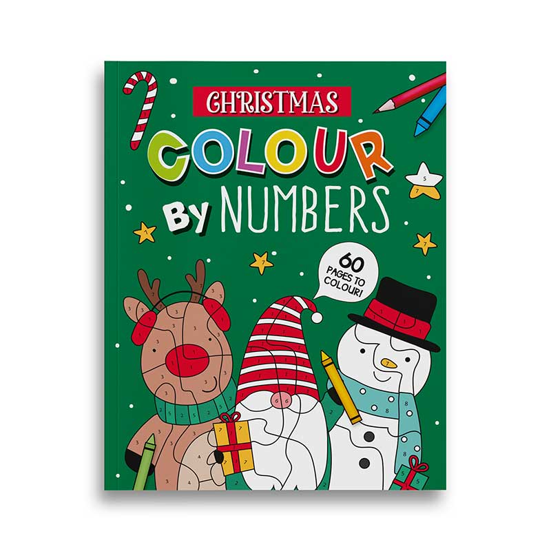 Colour By Numbers Book Xmas