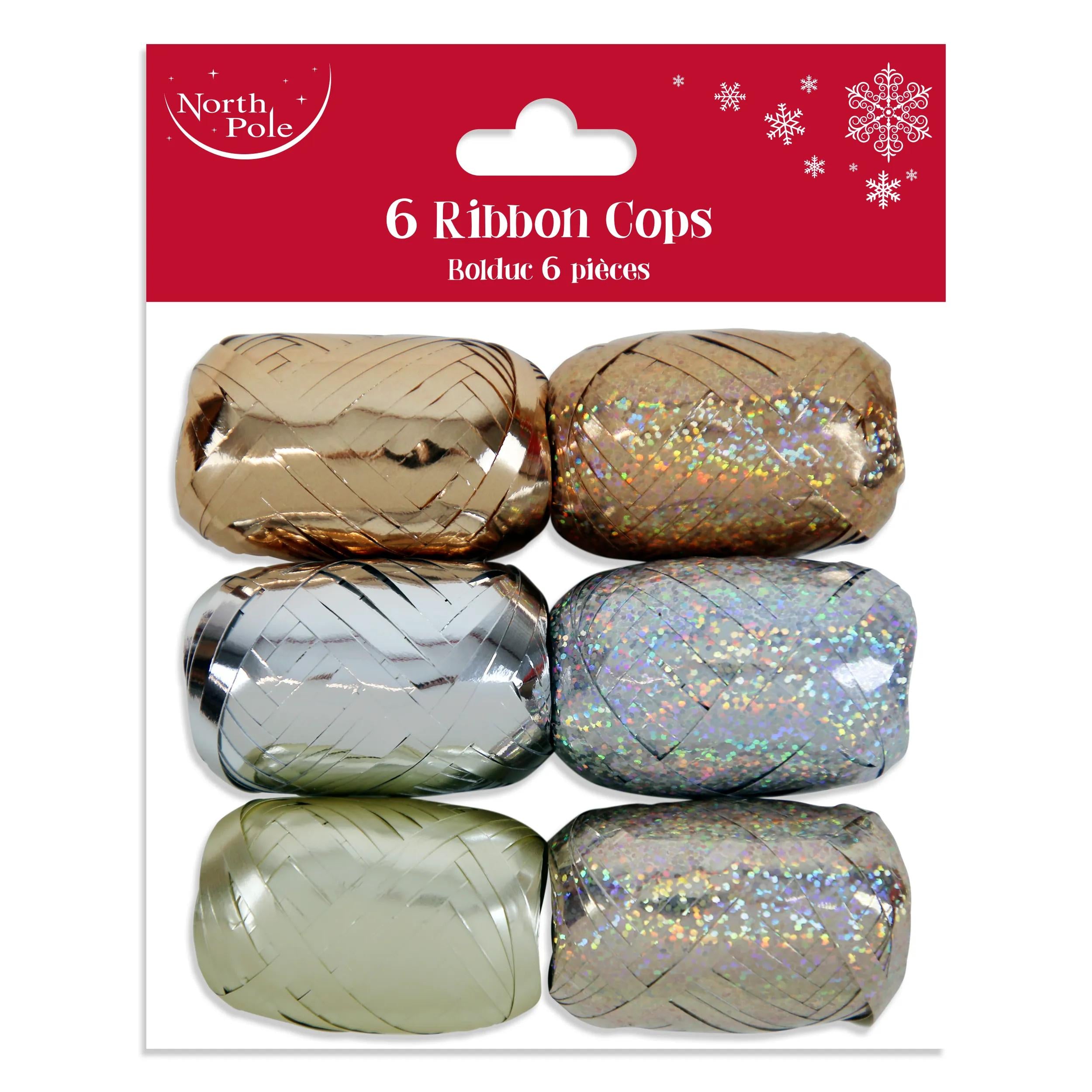 Gift Ribbons (6pk) Gold & Silver