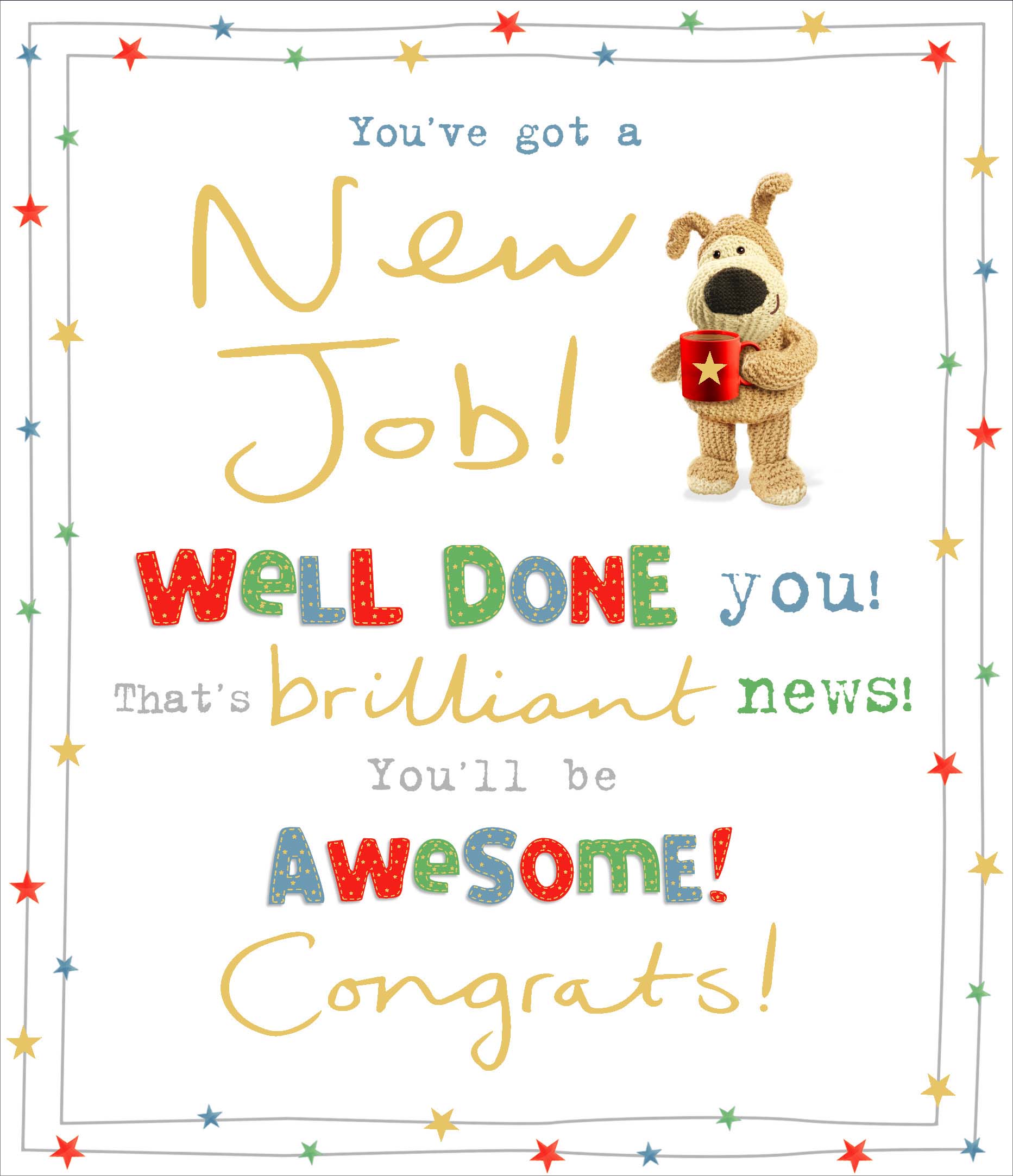 New Job Congratulations - Boofle