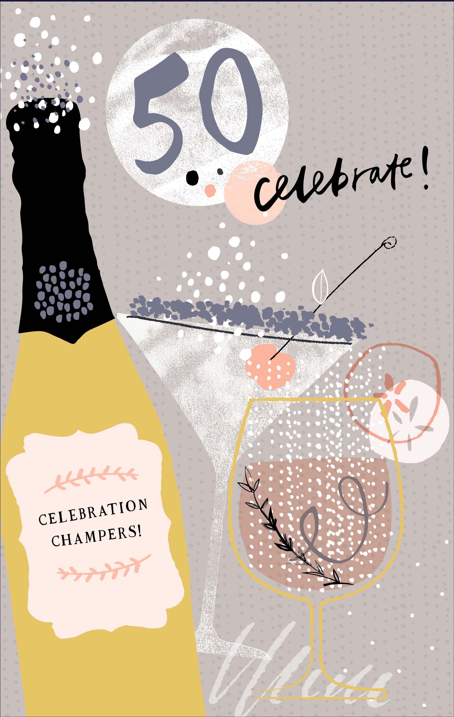 50th Birthday - Champagne Bling