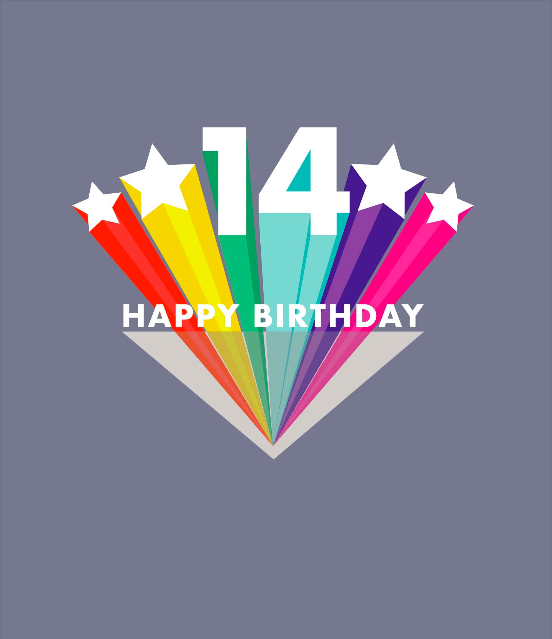 14th Birthday - Rainbow Brights