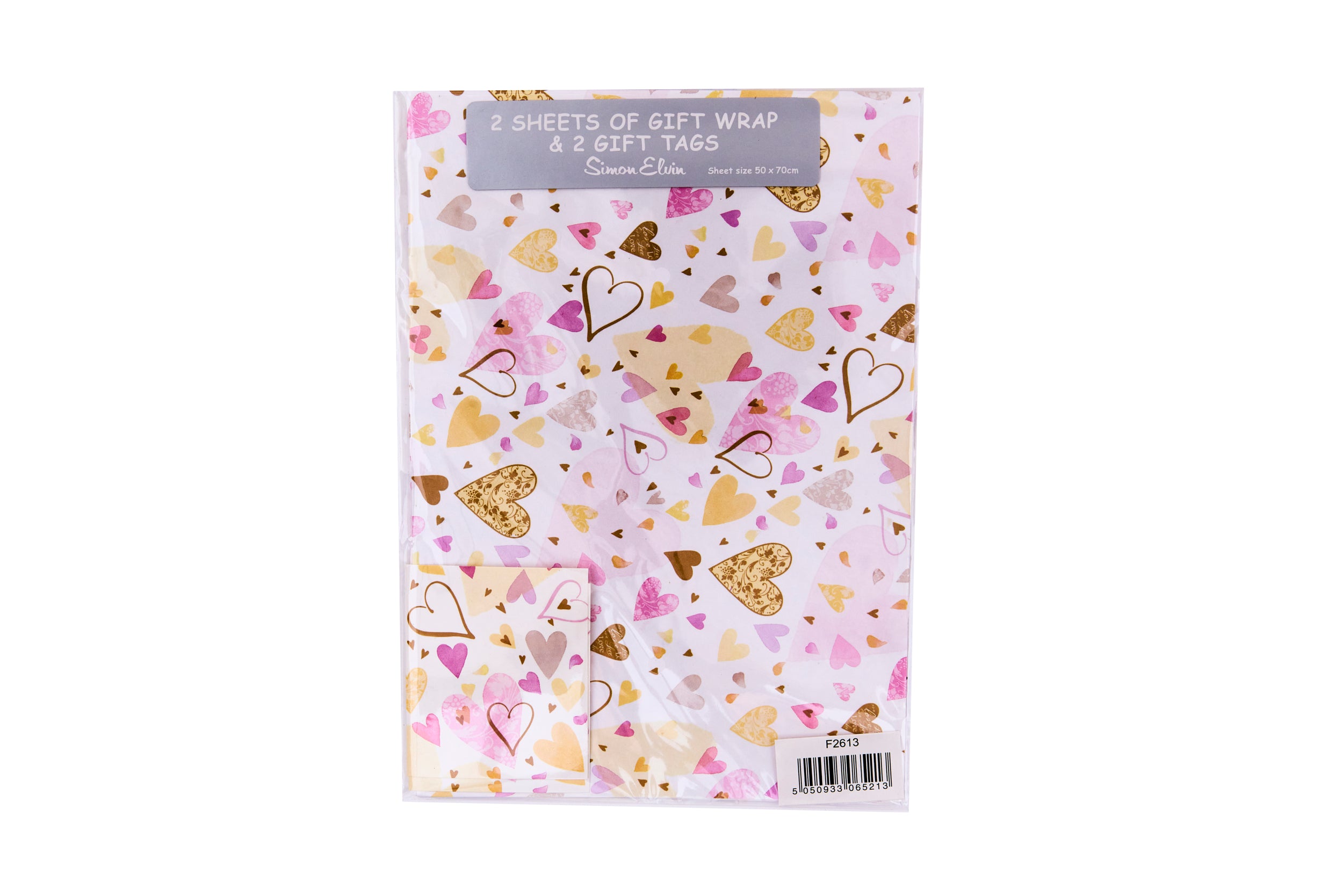 Gift Wrap and Tags: Colourful Heart Design