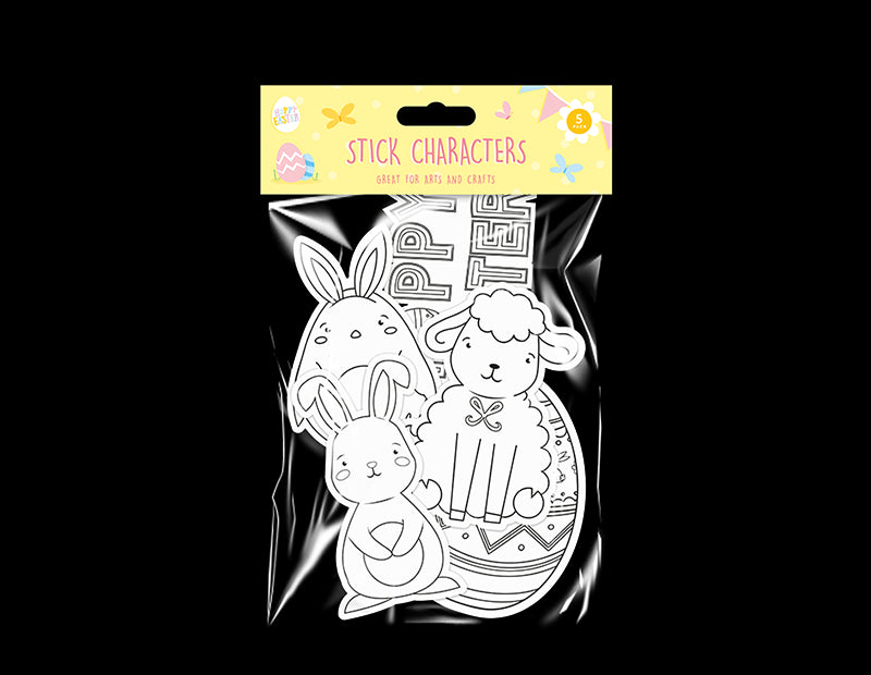 Easter Stick Characters 5pk