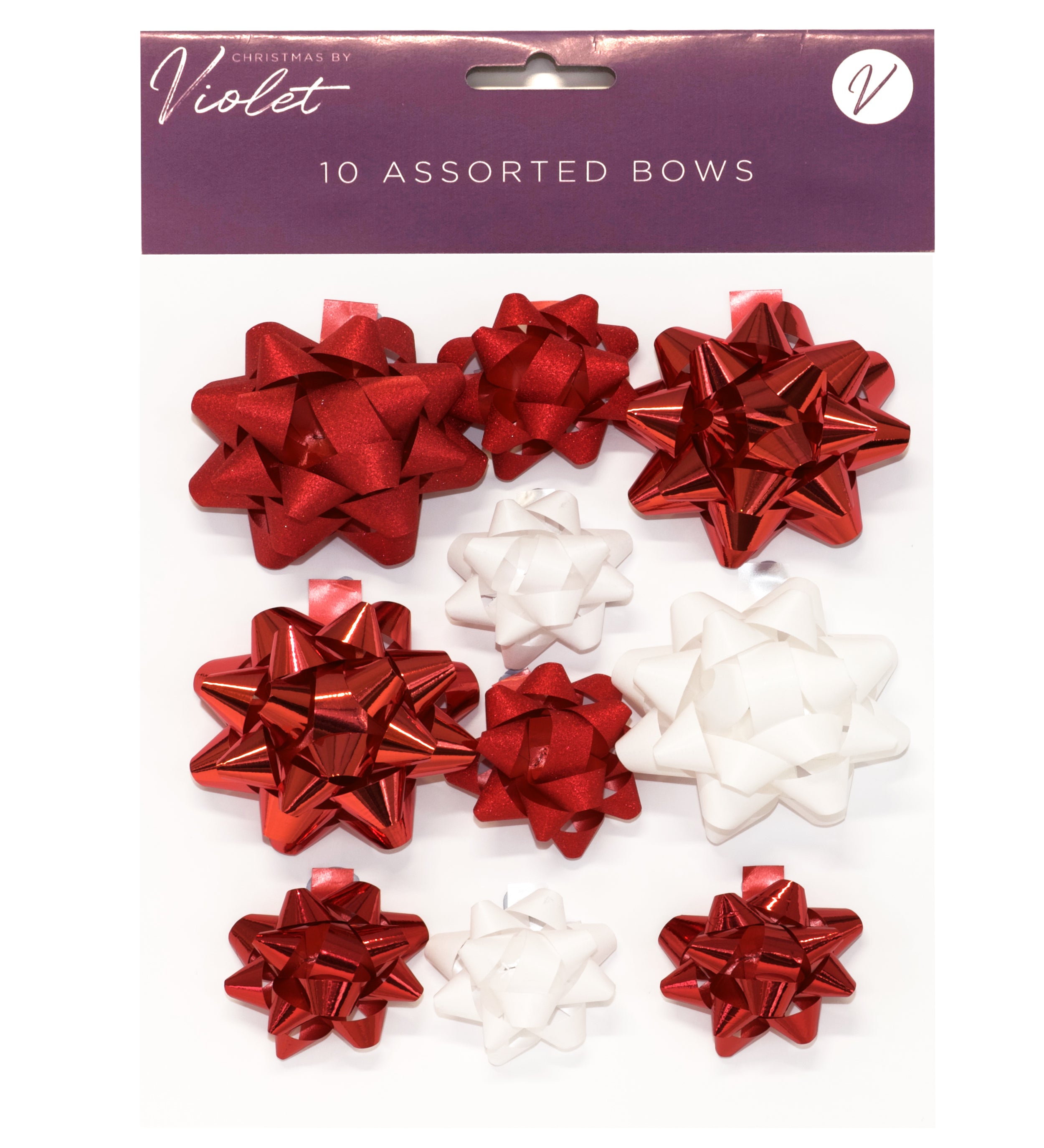 Gift Bows (10pk) Red Mix