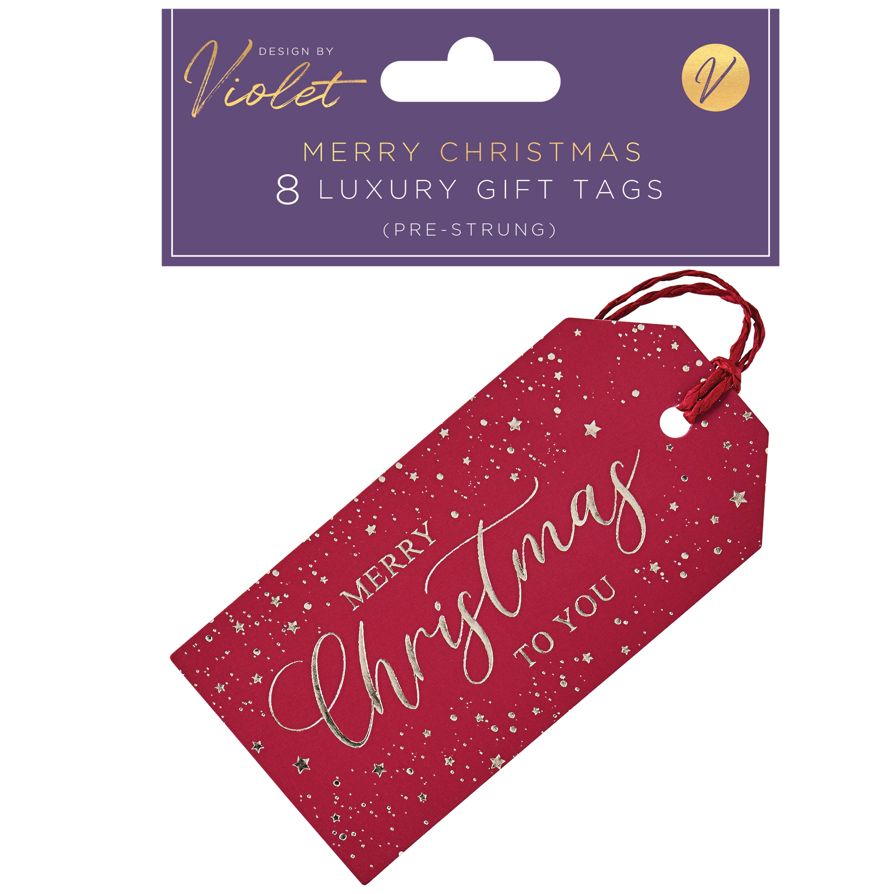 Luxury Gift Tags (8pk) Merry Christmas