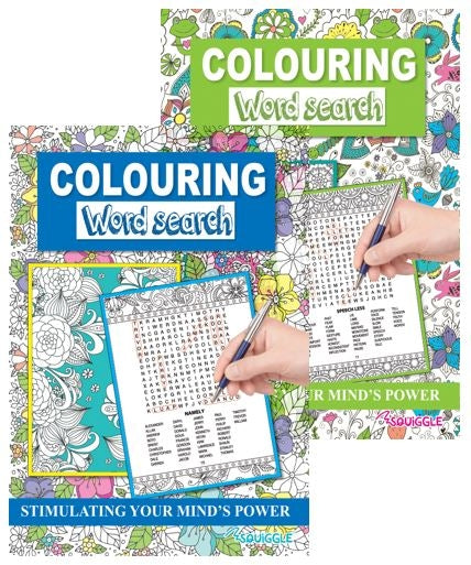 A4 Colouring Word Search Book (