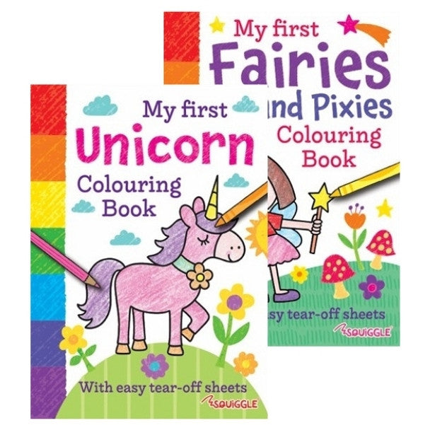 My First Unicorn OR Fairies Colouring Book