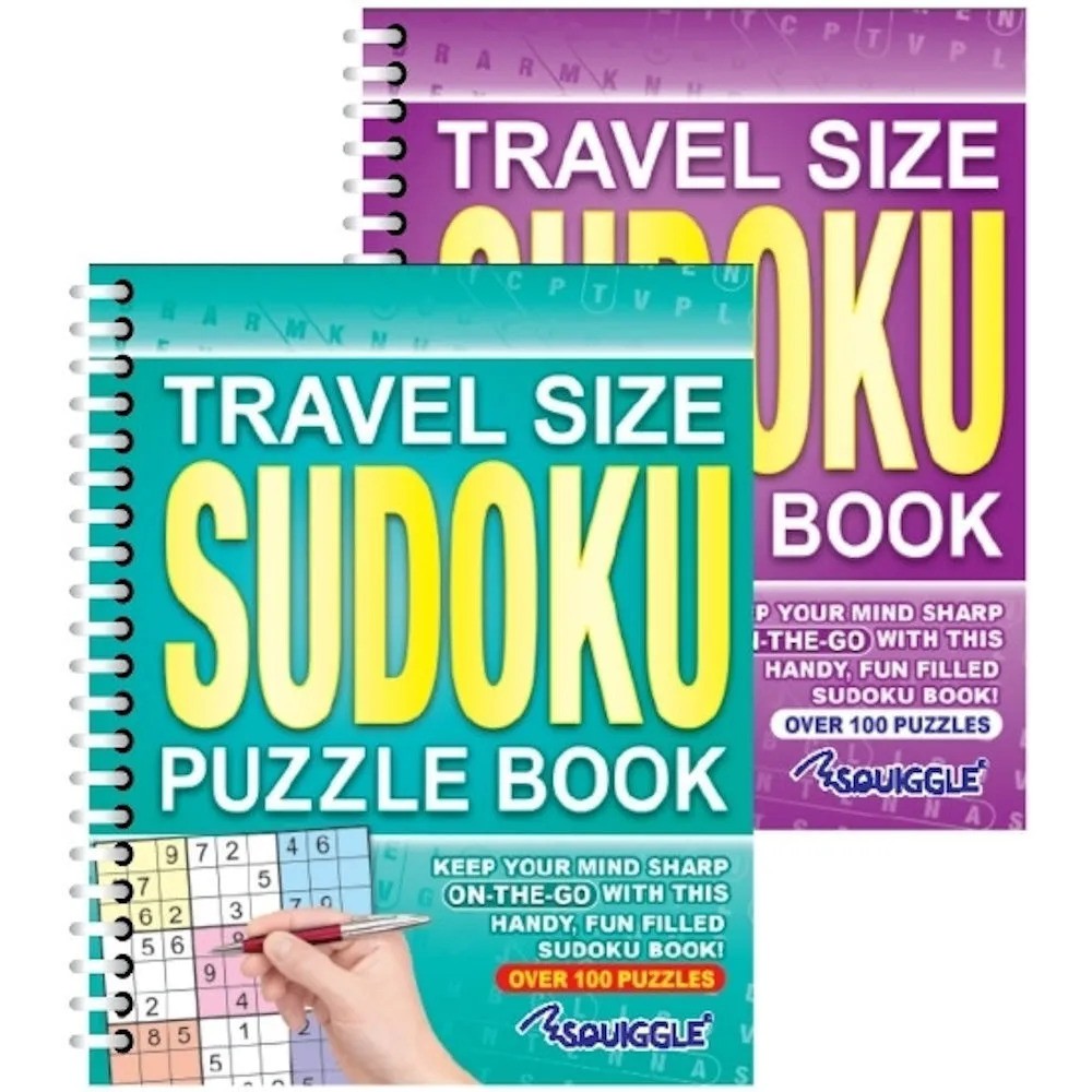 Travel Size Sudoku Spiral Bound (Slightly smaller than A4)